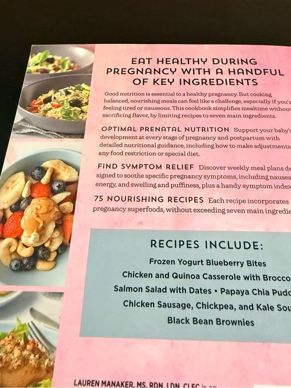 Lauren Manaker 7-Ingredient Healthy Pregnancy Cookbook 75 Recipes